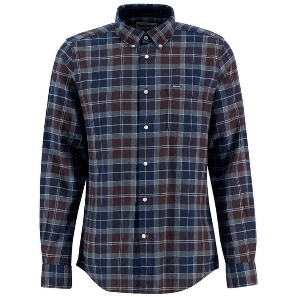 M's Fortrose Tailored Tartan Shirt Midnight Oak Tartan, view: 1