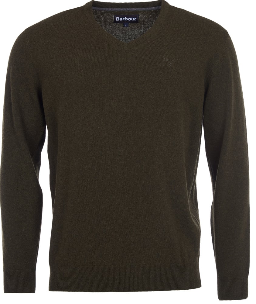 productImage: Essential Lambswool V-Neck lampaanvillapaita, Seaweed