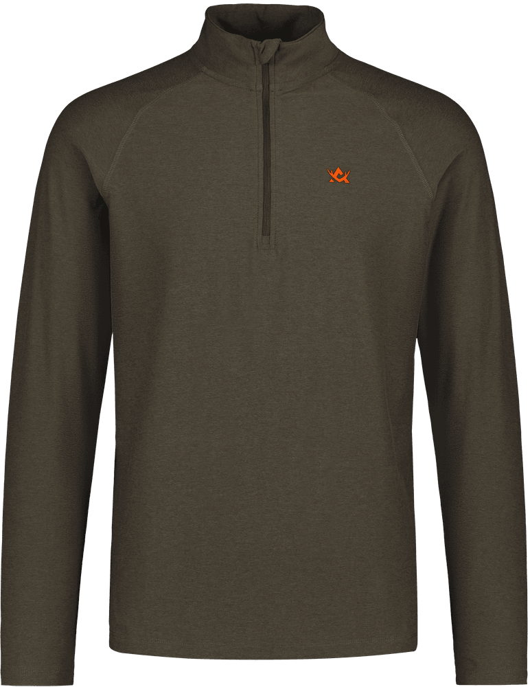 CoolDry Half-Zip Top paita, Moss Brown, view: 1