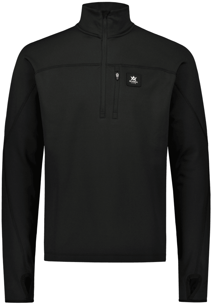 M's ThermoDry Half-Zip Top tekninen pusero, musta, view: 1