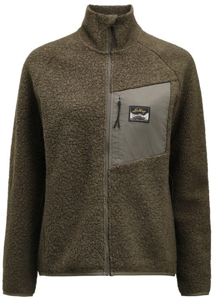 productImage: Flok Wool Pile naisten takki, Forest Green