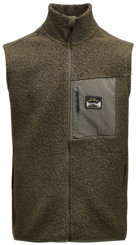 productImage: Flok Wool Pile Vest liivi, Forest Green