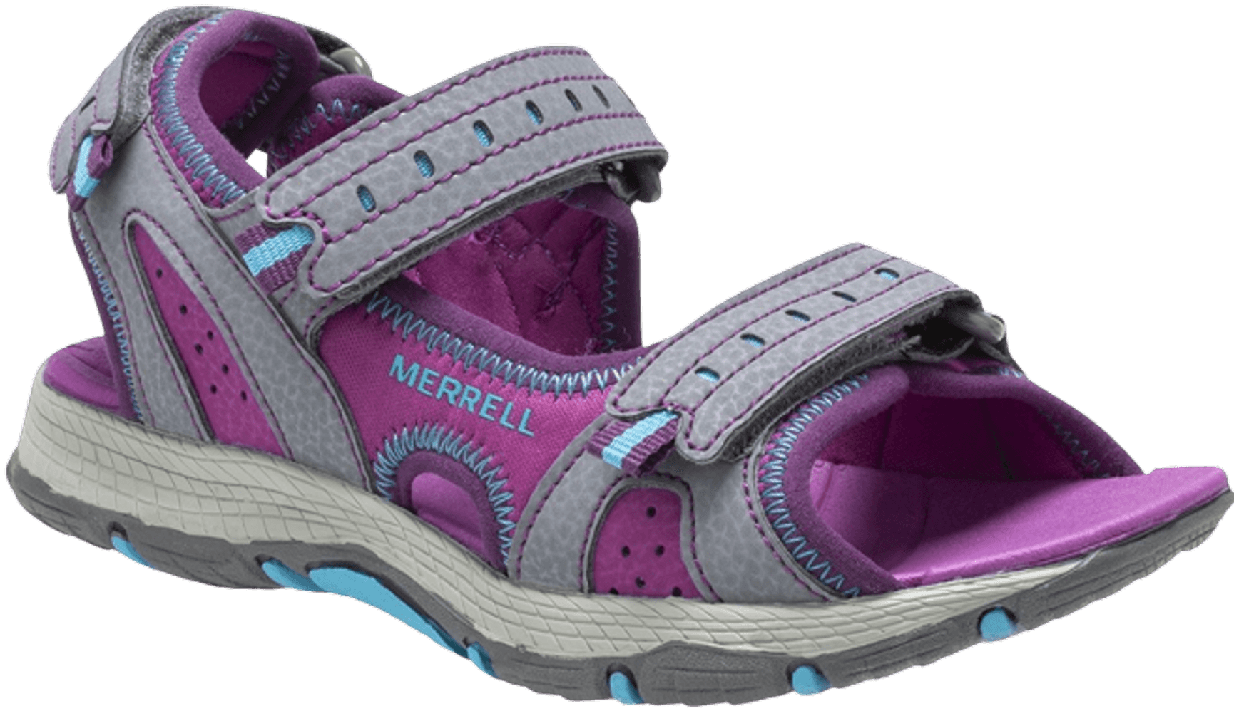 productImage: Panther Sandal 2.0 lasten urheilusandaalit, harmaa/punavioletti