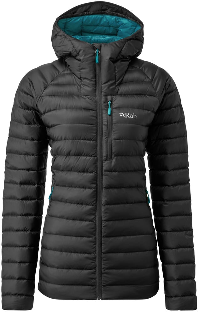 productImage: Microlight Alpine Long Jacket naisten untuvatakki, musta
