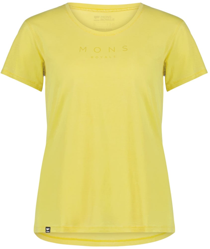 productImage: Zephyr Merino Cool Tee naisten t-paita, keltainen
