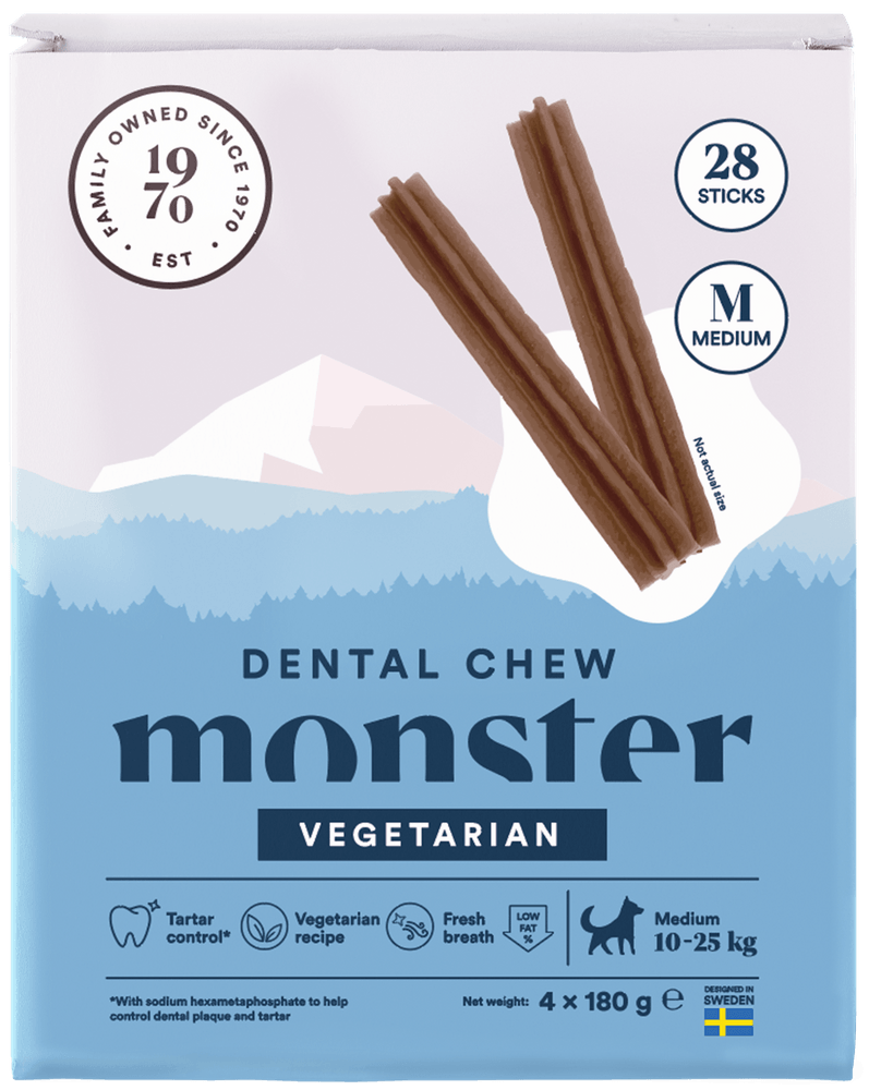 productImage: Dog Dental Chew Vegan hammashoitoherkku, M, 28 kpl
