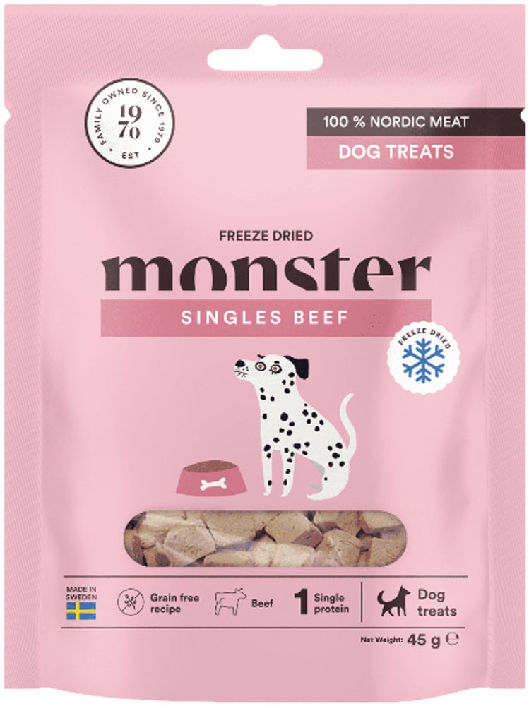 productImage: Dog Treats Freeze Dried Beef pakastekuivattuja makupaloja nauta 45 g