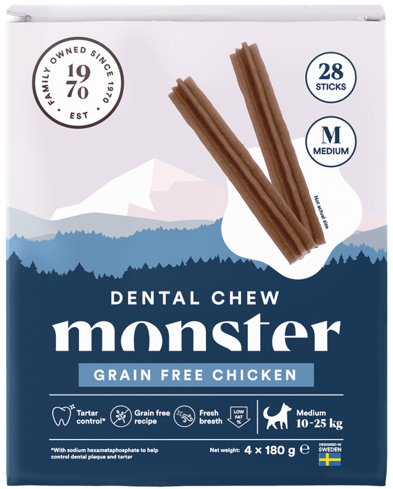 productImage: Dog Dental Chew GF hammashoitoherkku kana, M, 28 kpl