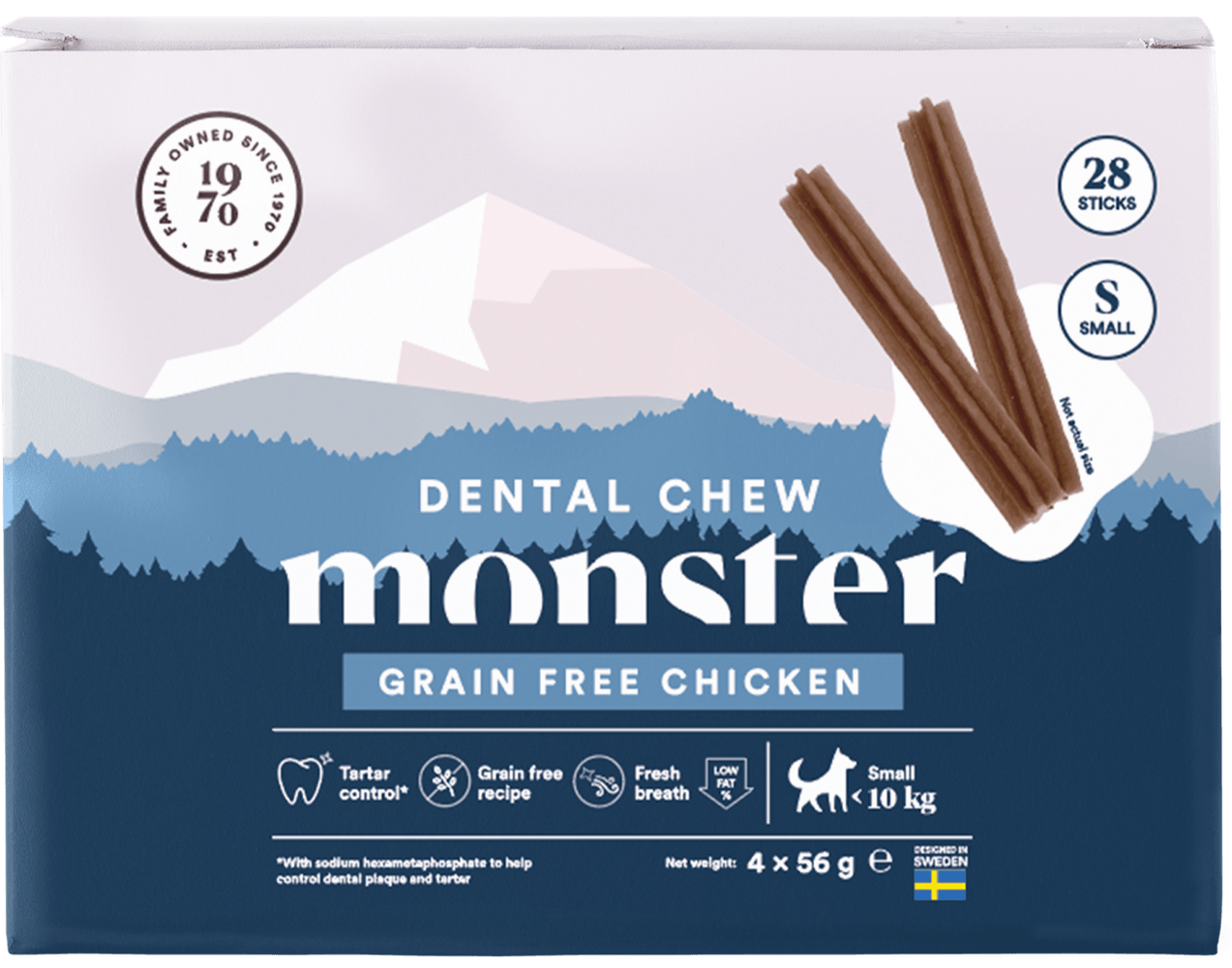 productImage: Dog Dental Chew GF hammashoitoherkku kana, S, 28 kpl