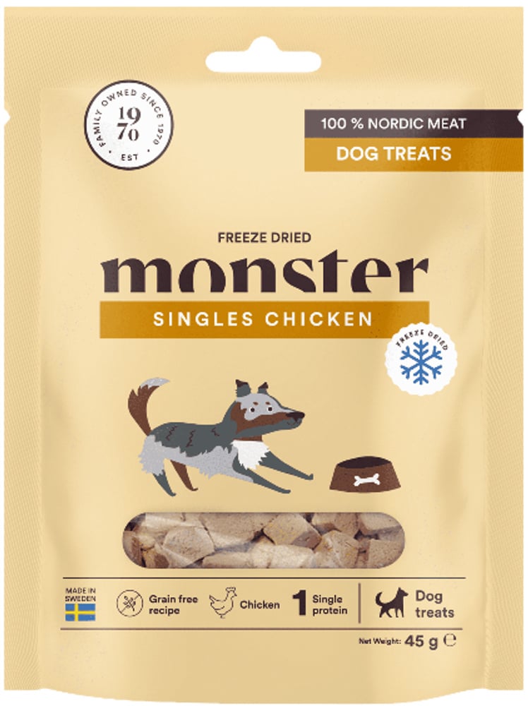 productImage: Dog Treats Freeze Dried pakastekuivattu makupala kana, 45 g