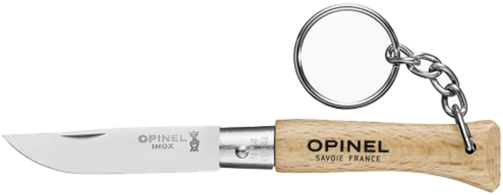 productImage: Classic Keyring No4 Stainless Steel Beechwood taittoveitsi avaimenperällä, 5 cm