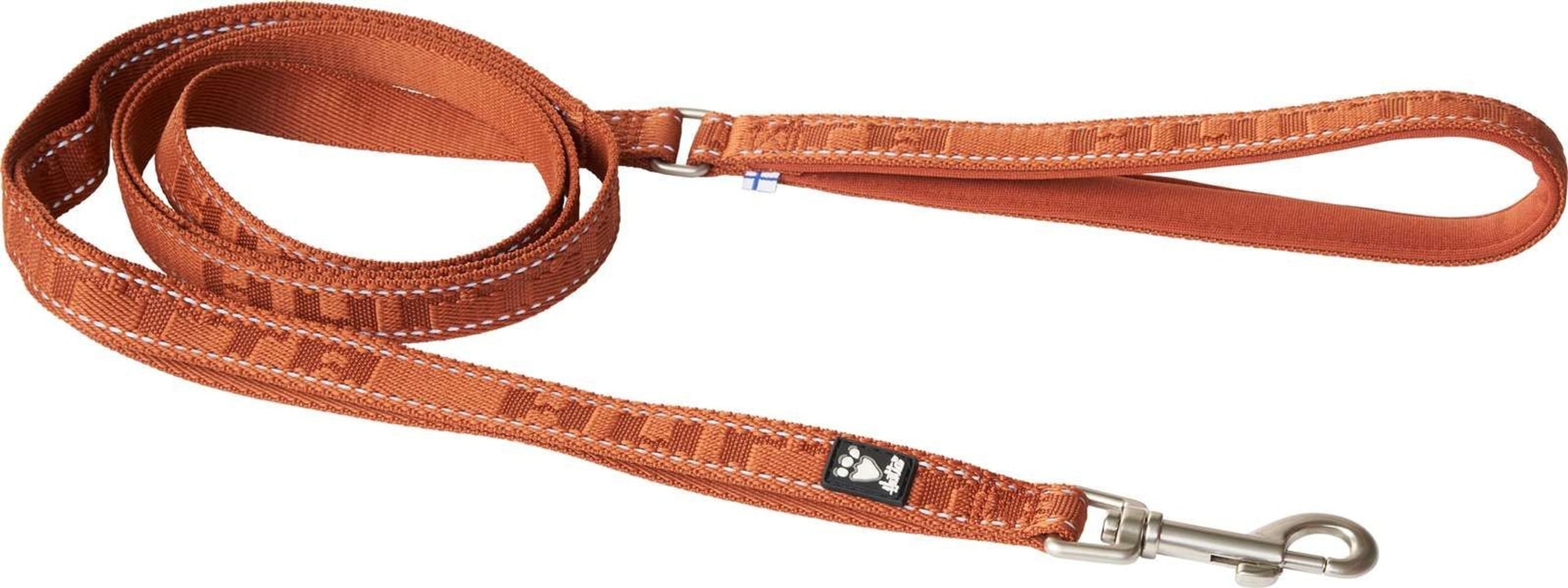 productImage: Casual Reflective Leash ECO talutushihna, 180 cm, ruskeaoranssi