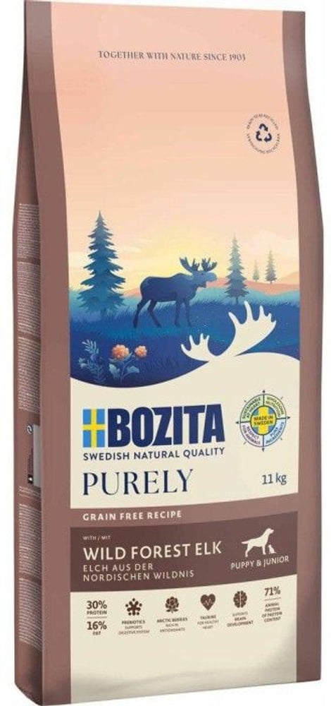 productImage: Dog Purely Puppy & Junior Elk 11 kg