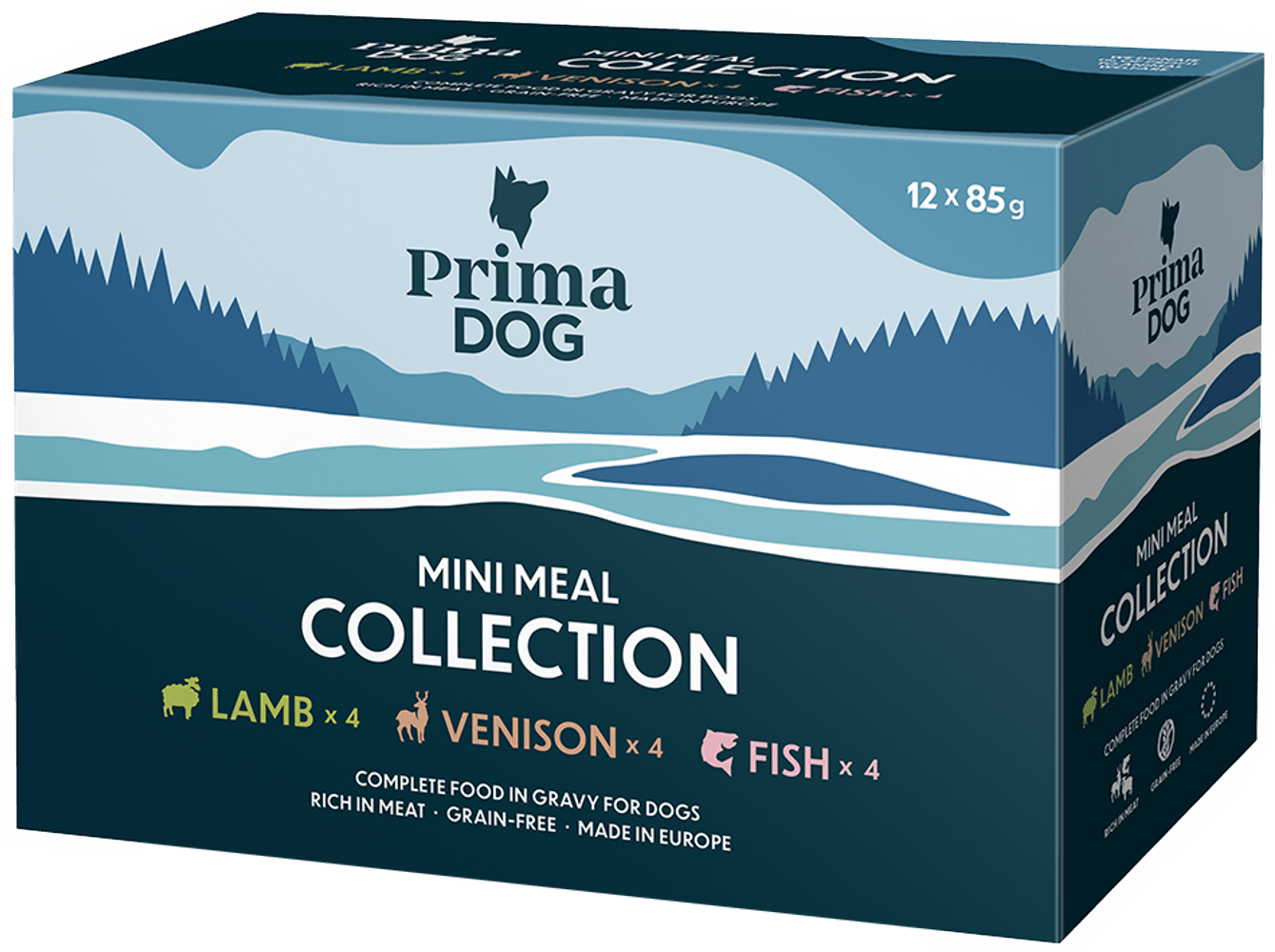 productImage: Prima Dog Mini Meal Mix lajitelmapakkaus,12 x 85 g