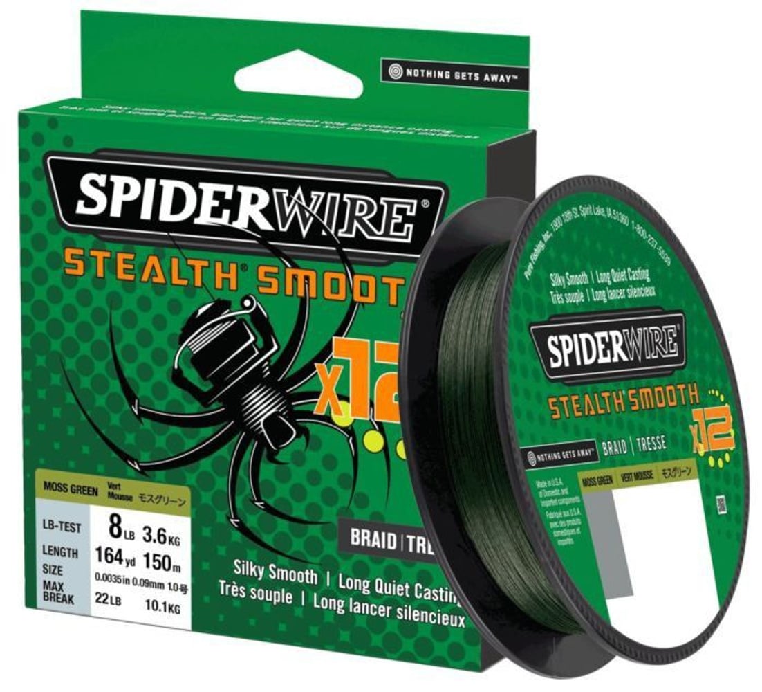 productImage: SpiderWire Stealth Smooth 12 siima, 150 m, Moss Green