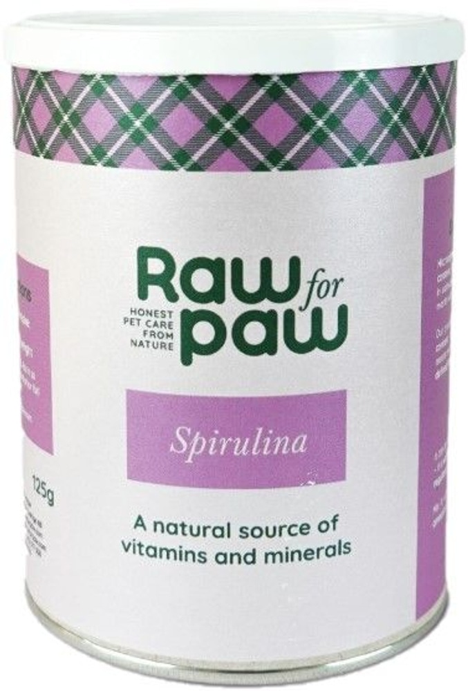 productImage: Raw for Paw Spirulina ravintolisä 125 g