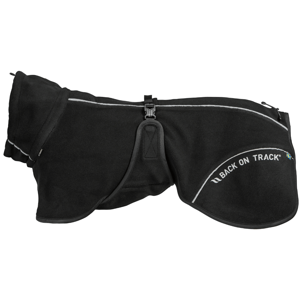 Bay Fleece Coat High Set Tail 55-65 cm Black, view: 1