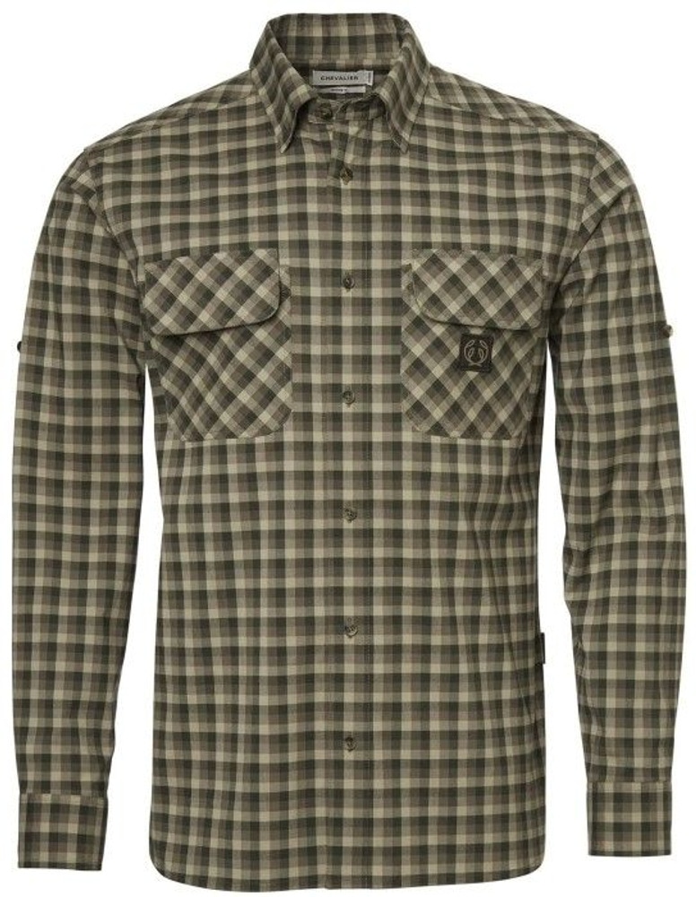 productImage: M's Creek Shooting Fit Coolmax Shirt Mink Brown Checked