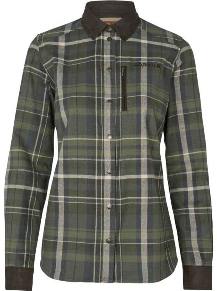productImage: W's Pajala Long-Sleeved Shirt Olive Check