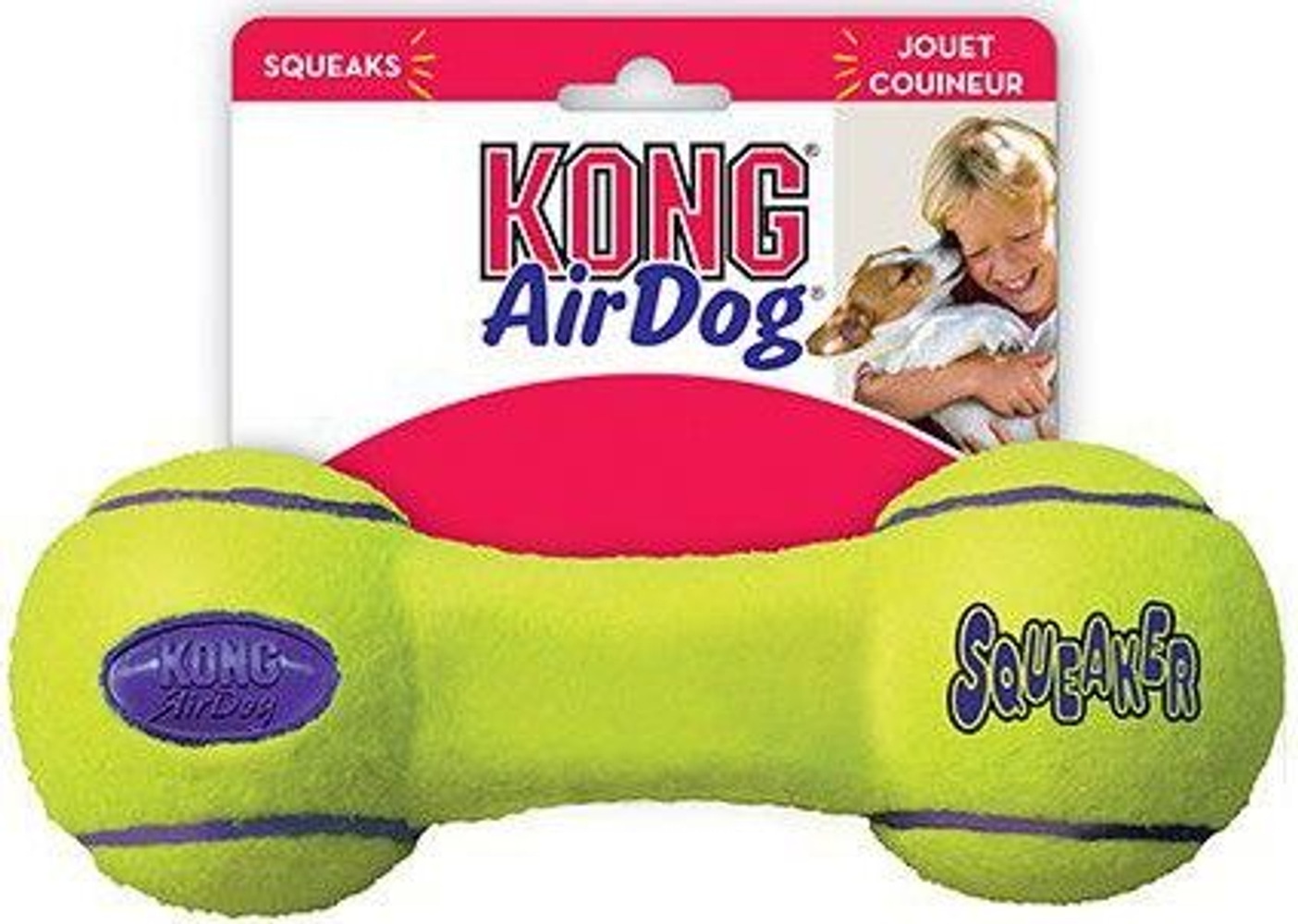 productImage: Airdog Squeakair Dumbbell koiranlelu, M