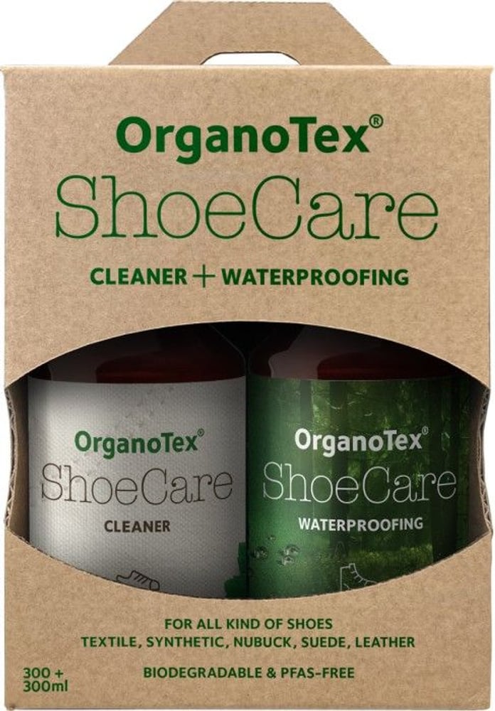 productImage: OrganoTex ShoeCare Kit Clean + Reproof Spray 2x300ml