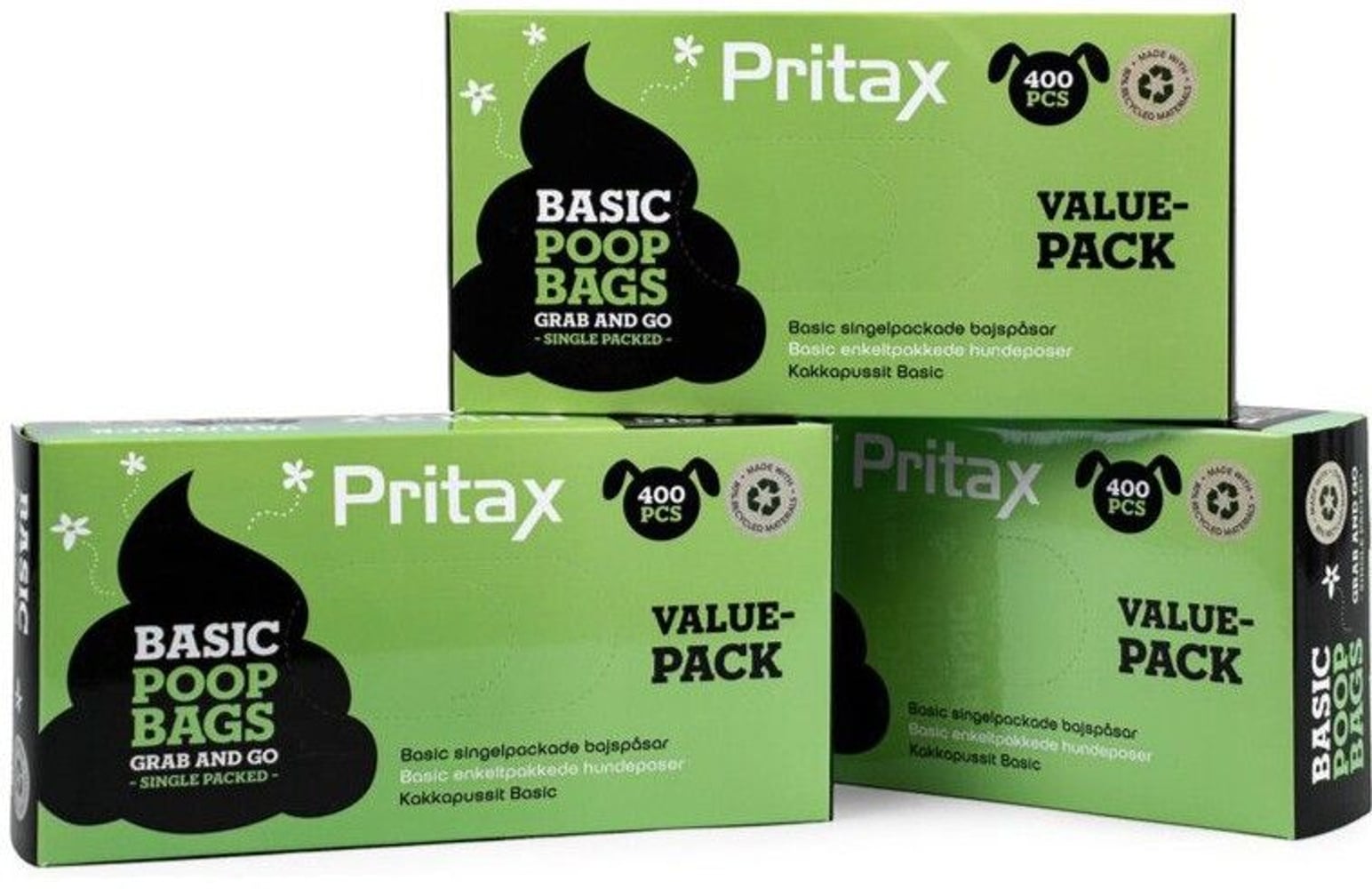 productImage: Poop Bags Value Pack Basic 400 pcs Black