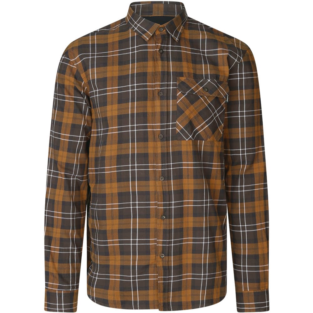 Dark Brown/Camel Check