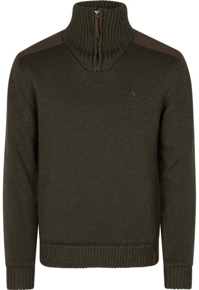 productImage: M's Haze Windbreaker Knitted Sweater Dark Brown