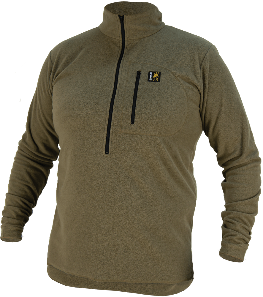 productImage: Micro Shirt fleecepusero, maastonvihreä