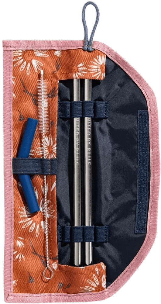 productImage: United by Blue The Straw Kit kestopillit säilytyslaukulla, oranssi