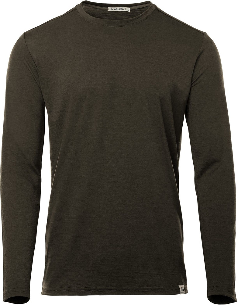 productImage: LightWool 180 Crewneck pitkähihainen, maastonvihreä
