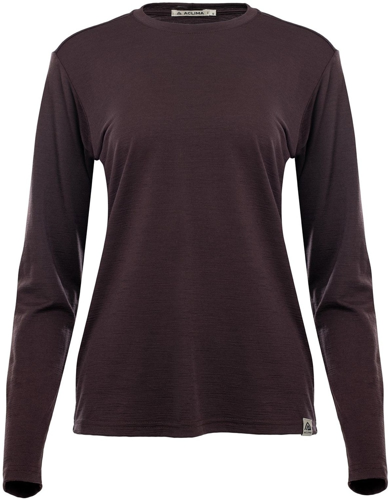 productImage: LightWool 180 Crewneck naisten pitkähihainen, viininpunainen