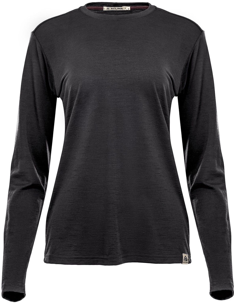 productImage: LightWool 180 Crewneck naisten pitkähihainen paita, tummanharmaa