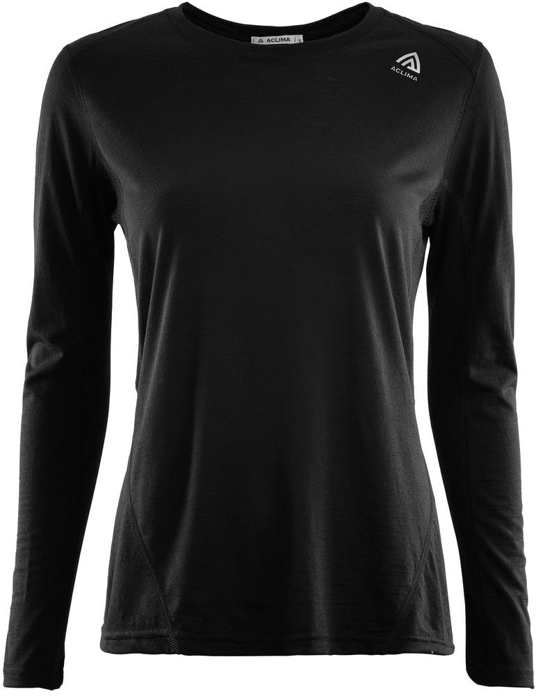 productImage: Lightwool Sportshirt naisten merinovillainen paita, musta