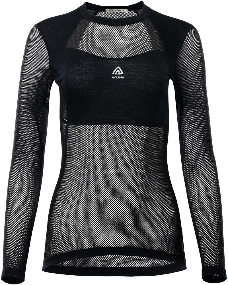 productImage: WoolNet Light Crewneck naisten kerrastopaita, musta