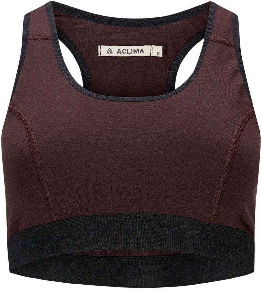 productImage: LightWool 180 Sports Top naisten urheiluliivit, viininpunainen