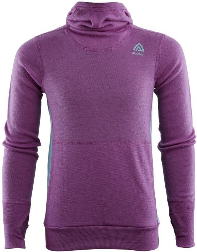 productImage: Kids WarmWool lasten merinohuppari, Sunset Purple/Reef Waters