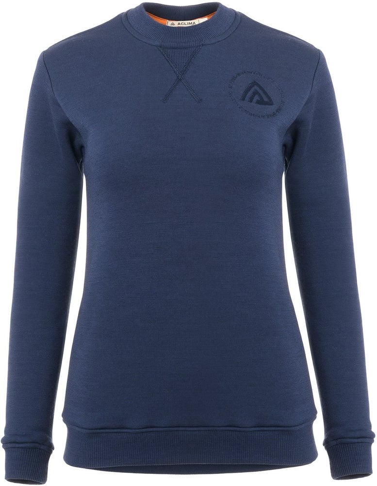 productImage: FleeceWool V2 Crewneck naisten pitkähihainen paita, tummansininen
