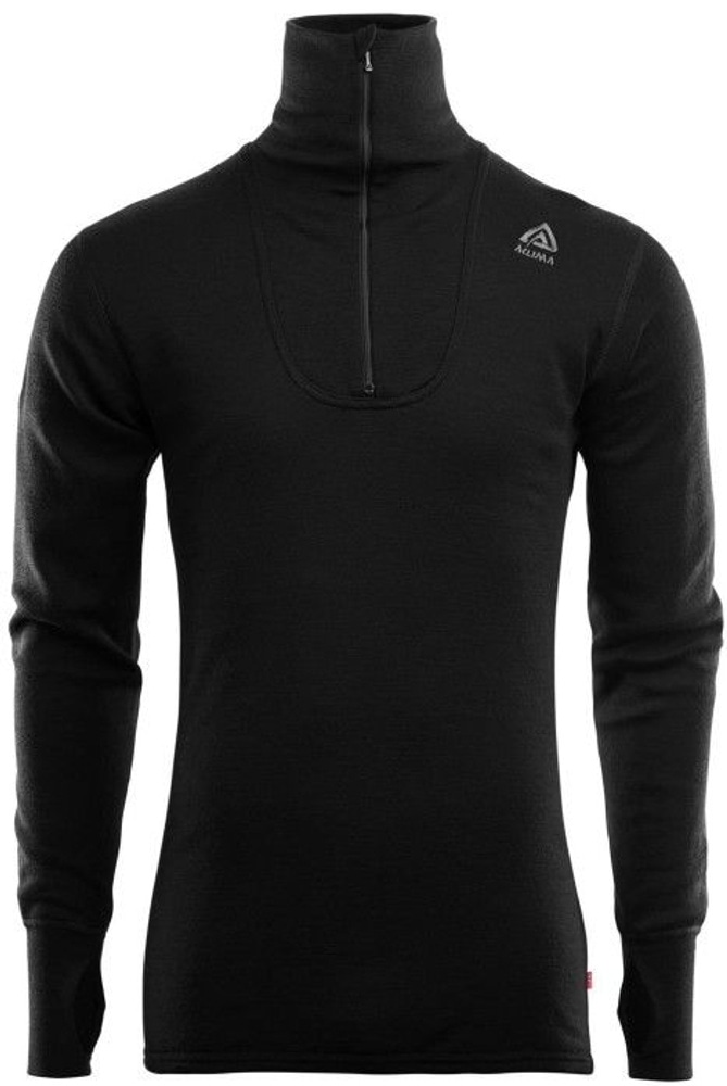 productImage: Aclima DoubleWool Polo Shirt Zip Man Jet Black/Marengo