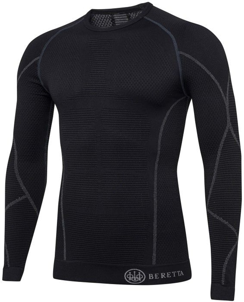 productImage: HT Body Mapping 3D L/S kerrastopaita, musta