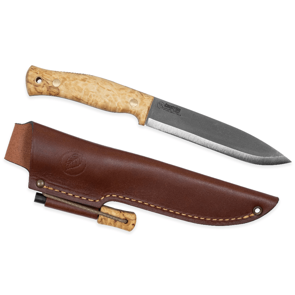 No.14 Swedish Forest Knife Masurbjörk med Eldstål, view: 1