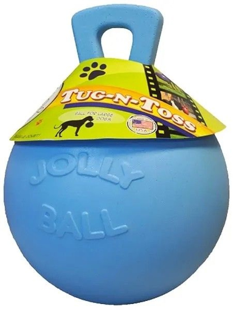productImage: Jolly Pets Jolly Ball Tug-N-Toss Light Blue