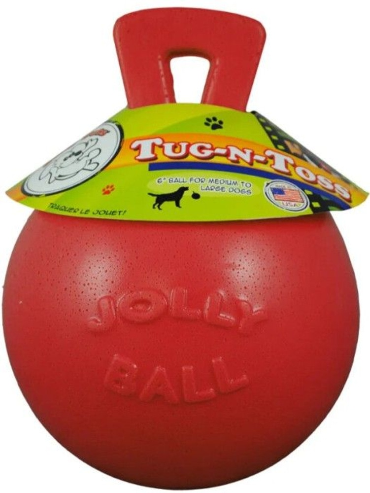 productImage: Jolly Pets Jolly Ball Tug-N-Toss Red