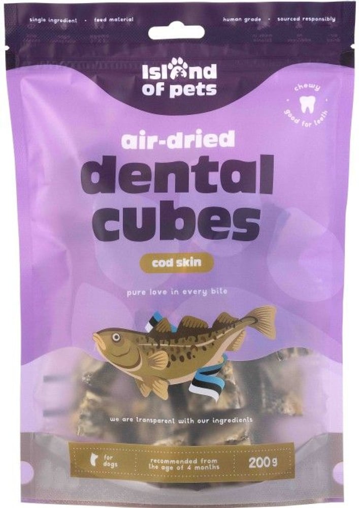 productImage: Island of Pets Cod Skin Dental Cubes 200 g