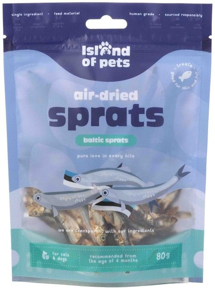 productImage: Island of Pets Air-dried Sprats 80 g