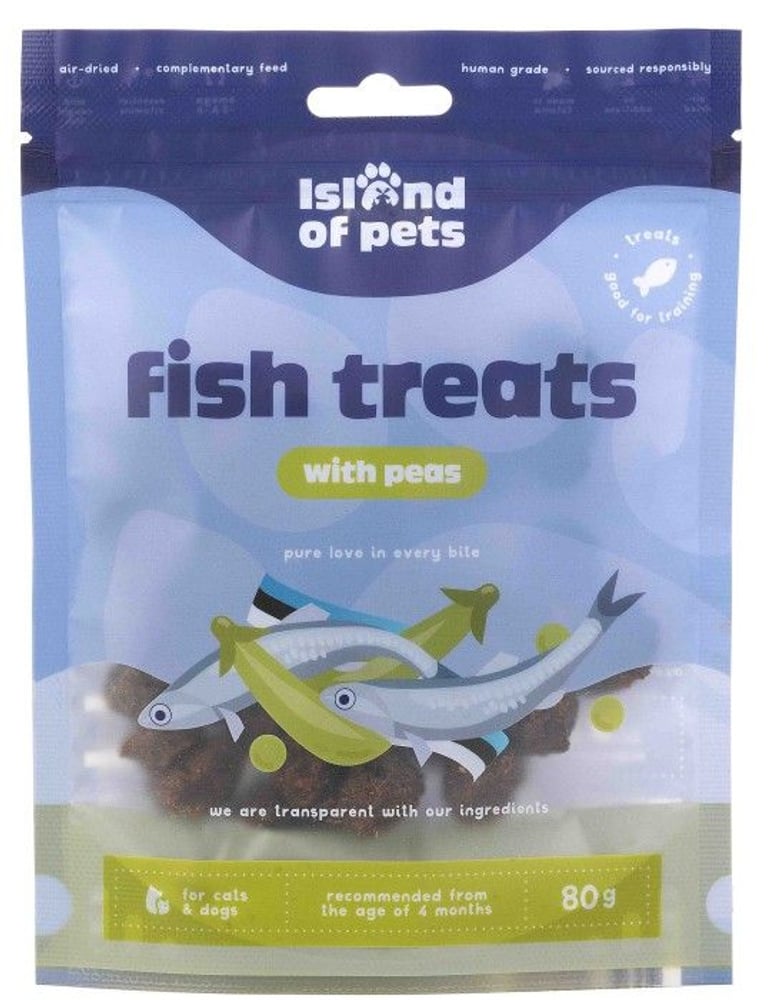 productImage: Island of Pets Fish Treats with Peas 80 g