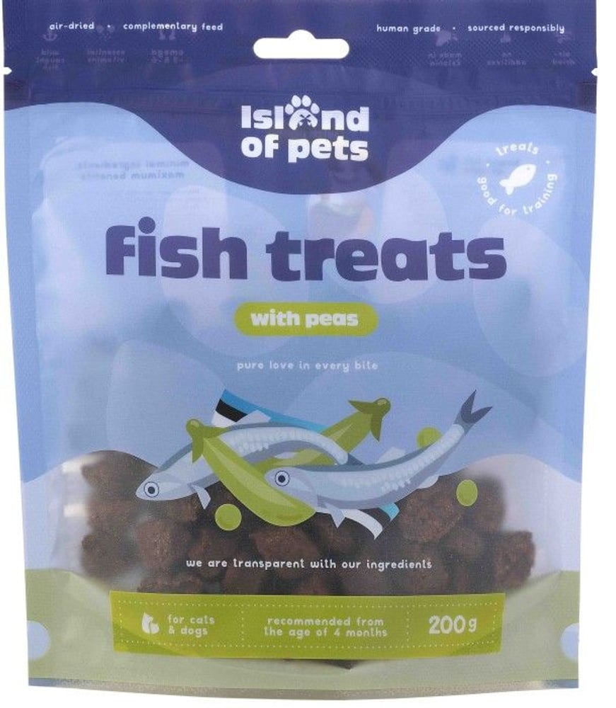 productImage: Island of Pets Fish Treats with Peas 200 g