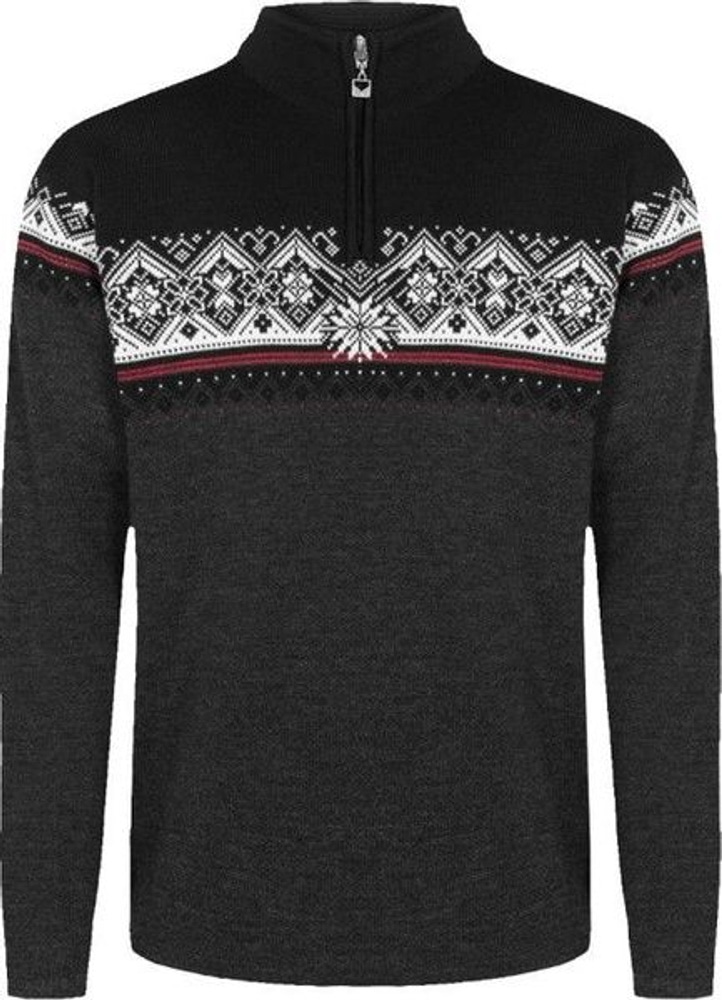 productImage: Dale of Norway Moritz Sweater merinovillapaita, Dark Charcoal Raspberry Black