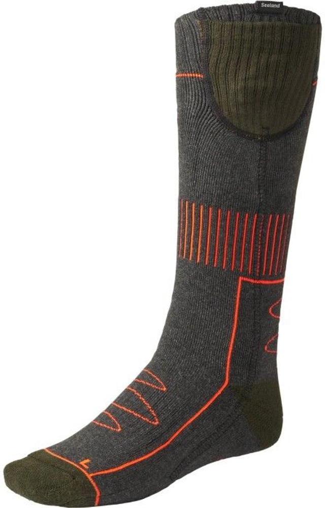 Celsius Heat Socks Pine Green Melange, view: 1