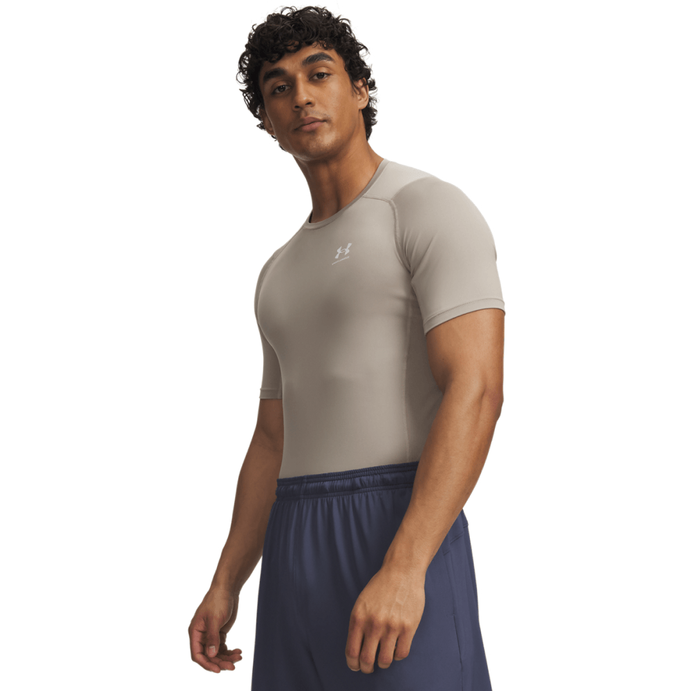 productImage: M's Heatgear Armour Comp Short Sleeve Timberwolf Taupe